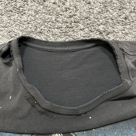 Thrashed Shirt Freddy Jason Horror Movie Graphic Tee y2k Faded Black 3XL - Picture 5 of 12